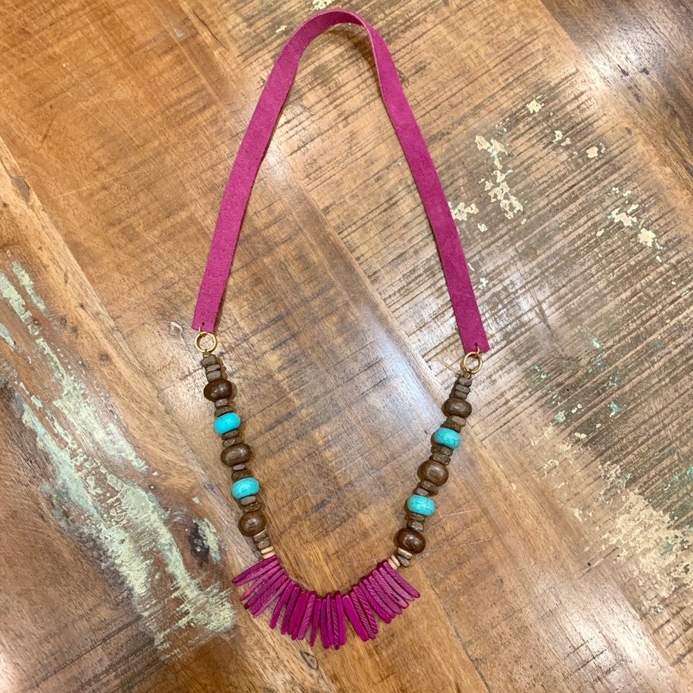 Handmade Boho Inspired Statement Necklace - Picture 4 of 6